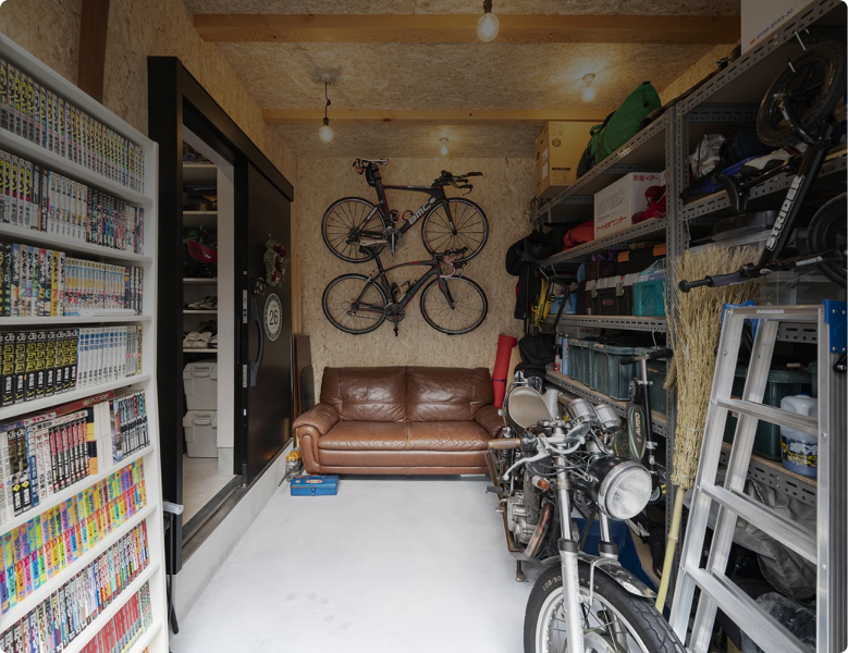 ガレージハウスで
暮らす