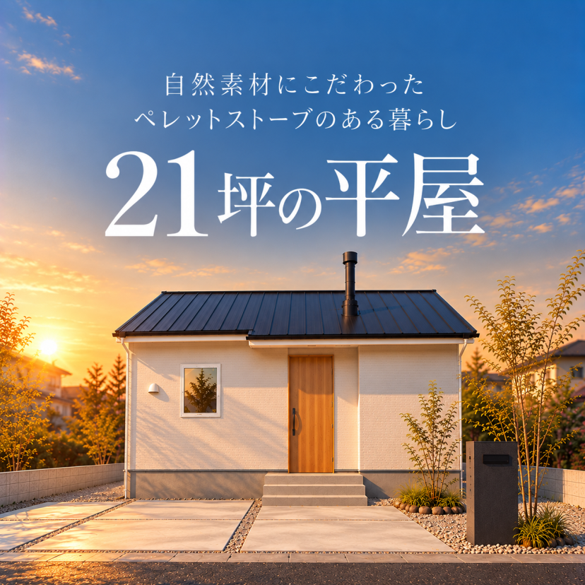 【自然素材にこだわった21坪の平屋】完成見学会in名古屋市千種区