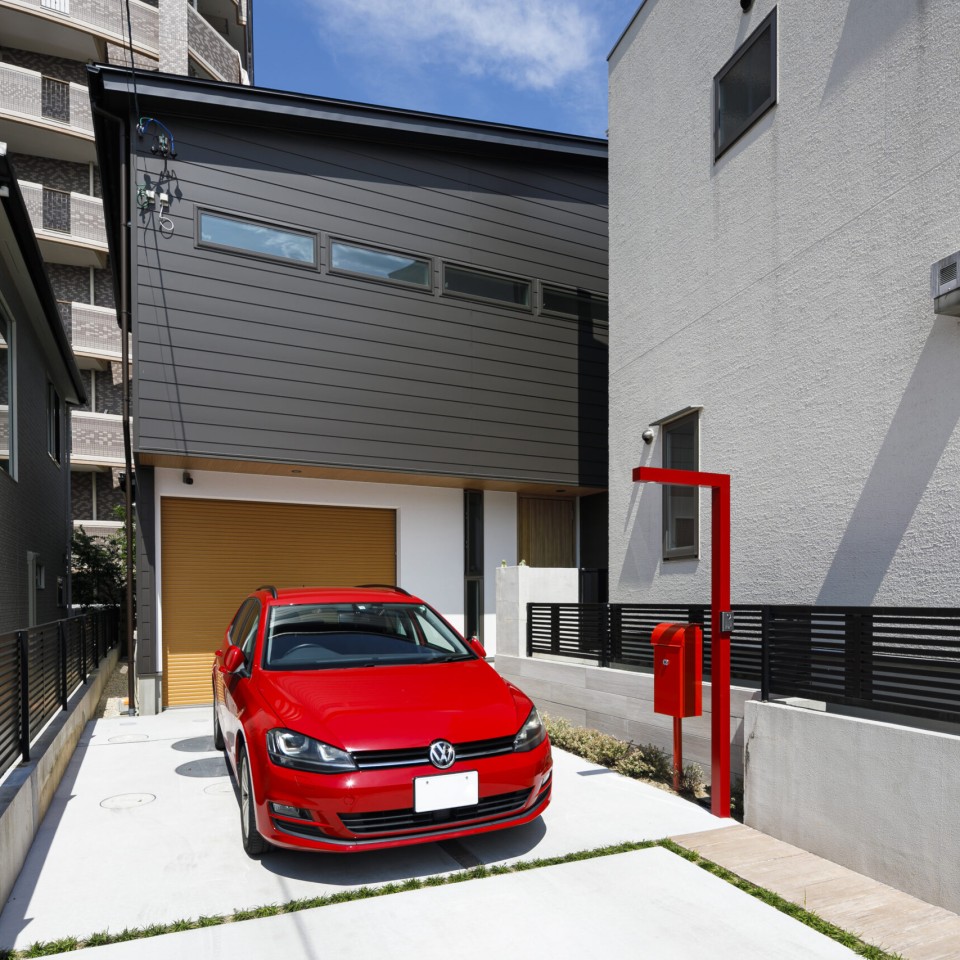 インナーガレージのあるお家