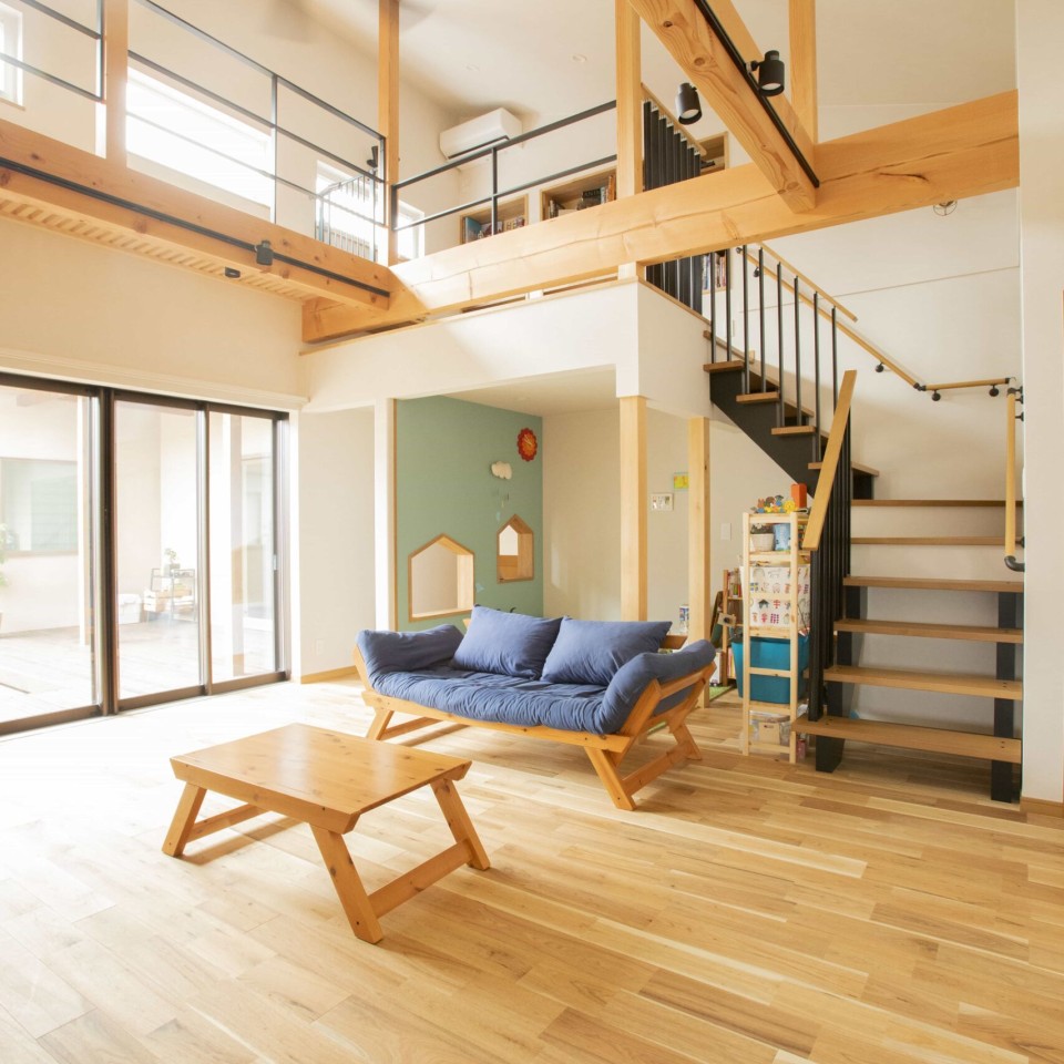 ロフトのある平屋のお家