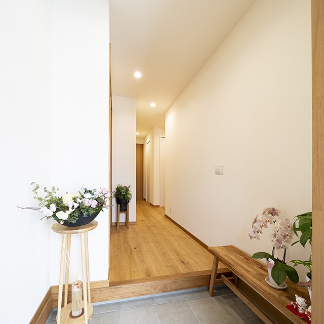 アウトドアリビングのある二世帯のお家