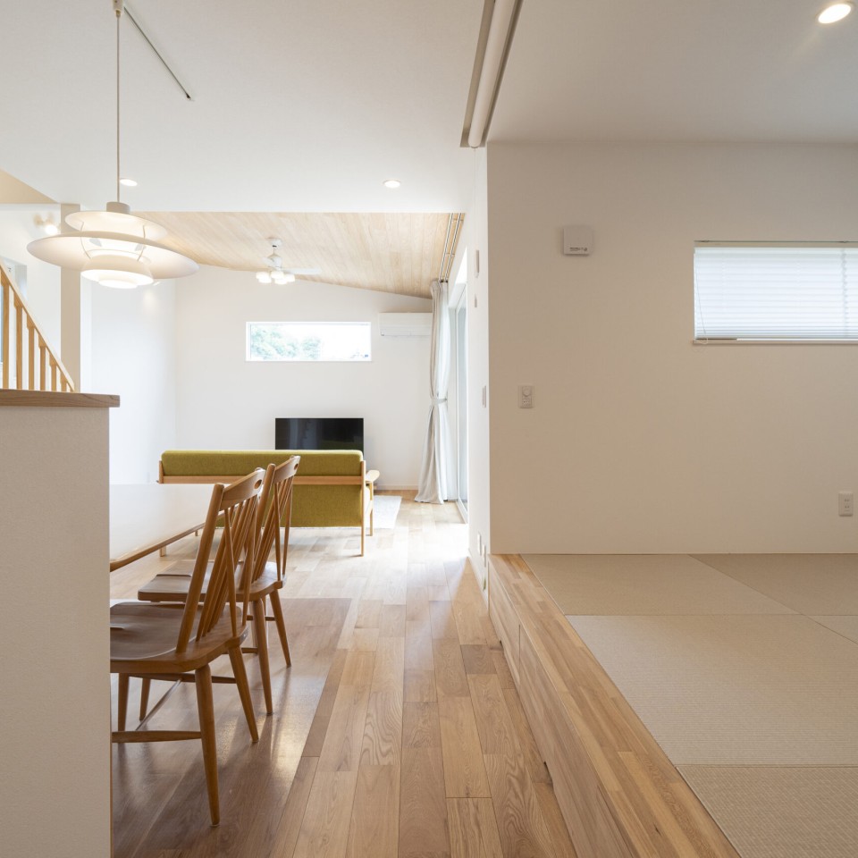 木の温かみを感じるお家