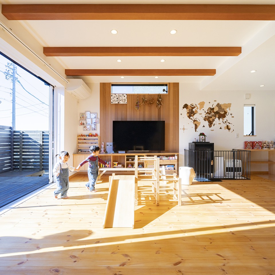 収納をオシャレに見せるお家