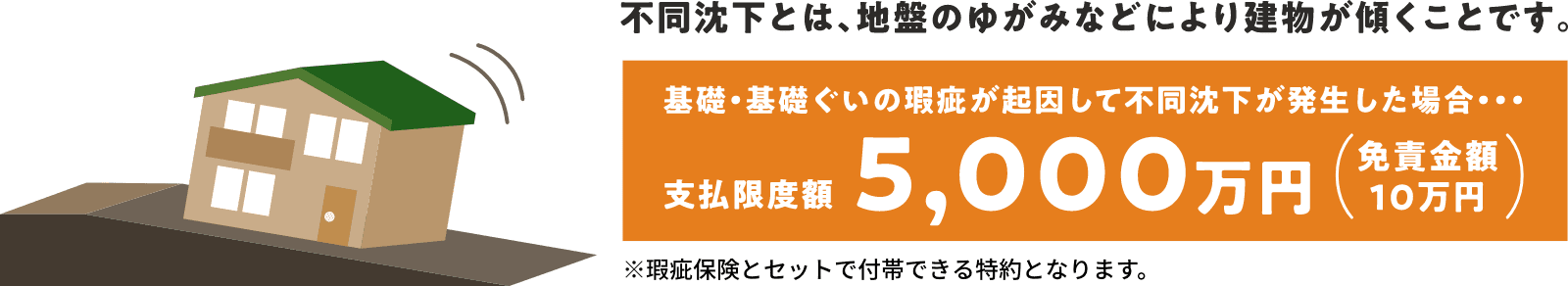 不同沈下事故の保証