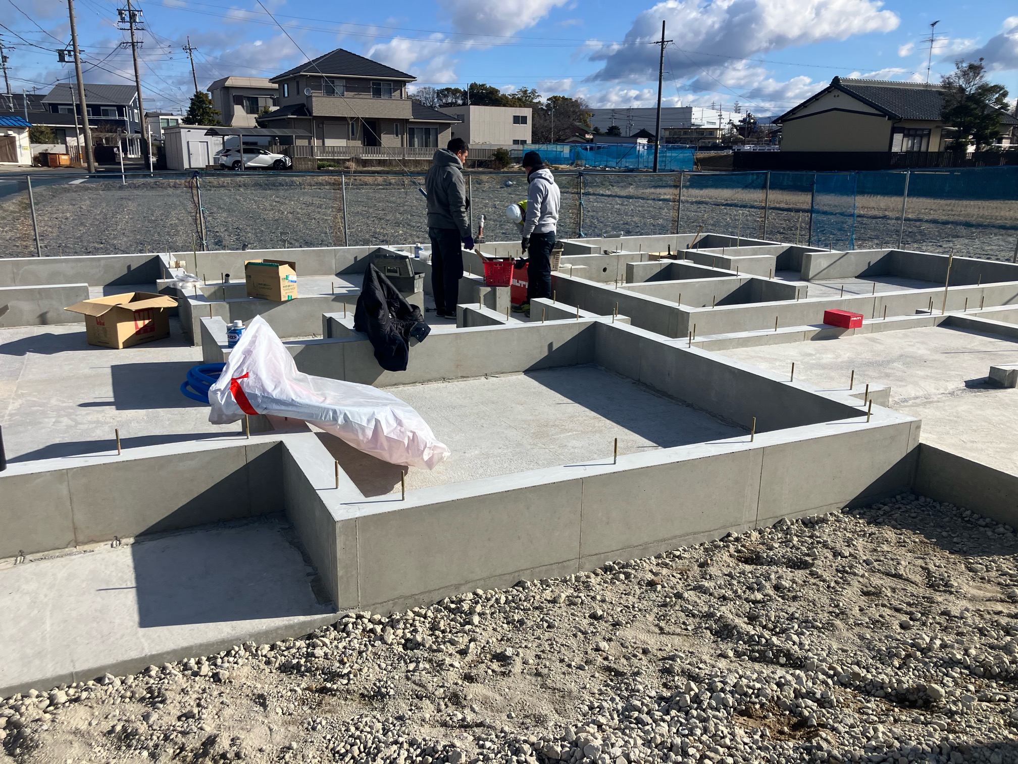基礎完成